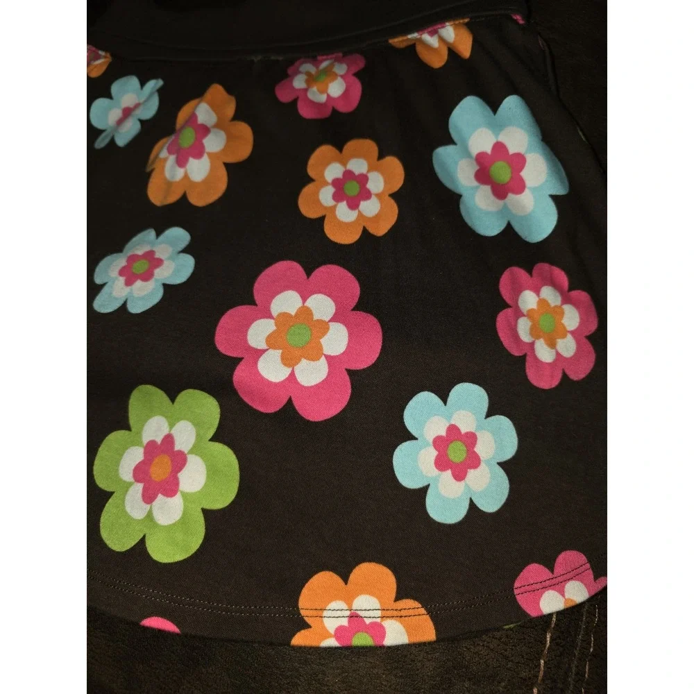 Gymboree growing flowers floral brown skort size 10‎